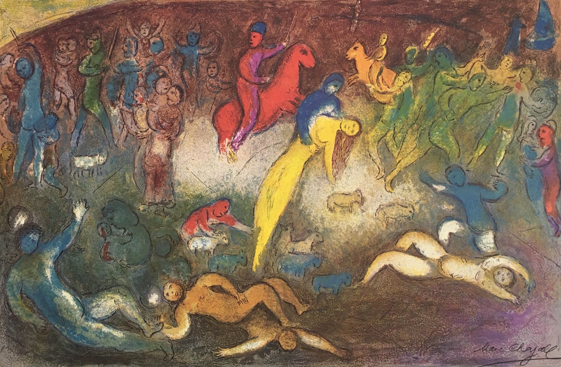 Grafica & Litografie: Marc Chagall     "Chagall At Pace/Columbus" – Usato da Nennigkofen venduto da waltraub 2