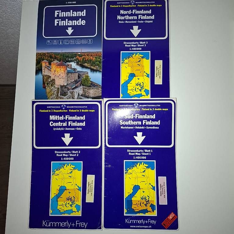 Landkarten & Atlanten: Strassenkarten Finnland – Gebraucht aus Schwarzenburg von Gantrischpark