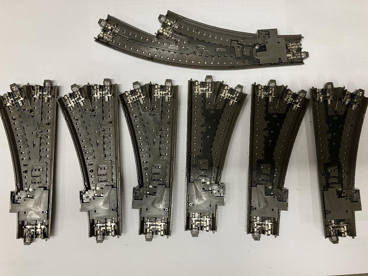 Märklin Modellini di ferrovie: Märklin C Geleise 7 x Weichen – Usato da Schönenwerd venduto da Lichi 1