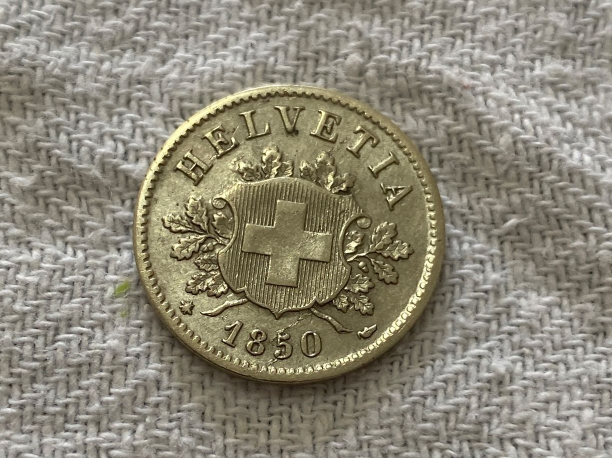 Tutti le monete: 10 centimes/rappen 1850 BB – Usato da Nyon venduto da Ilmi09