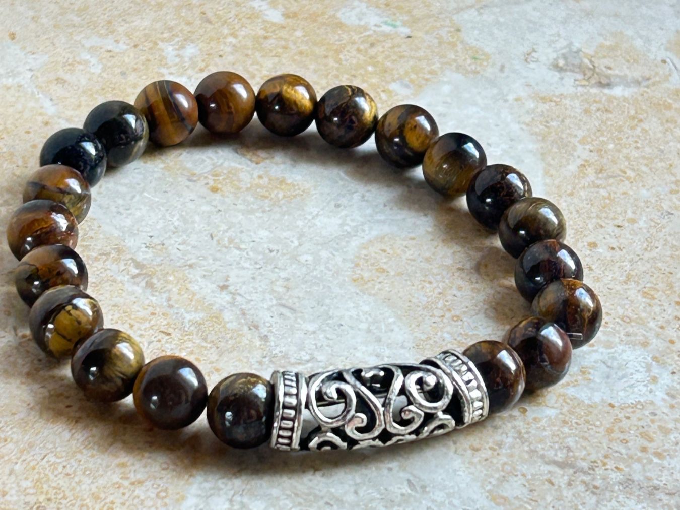 Bracciali & Braccialetti: Tigerauge Armband mit – Usato da Dittingen venduto da Bellevista