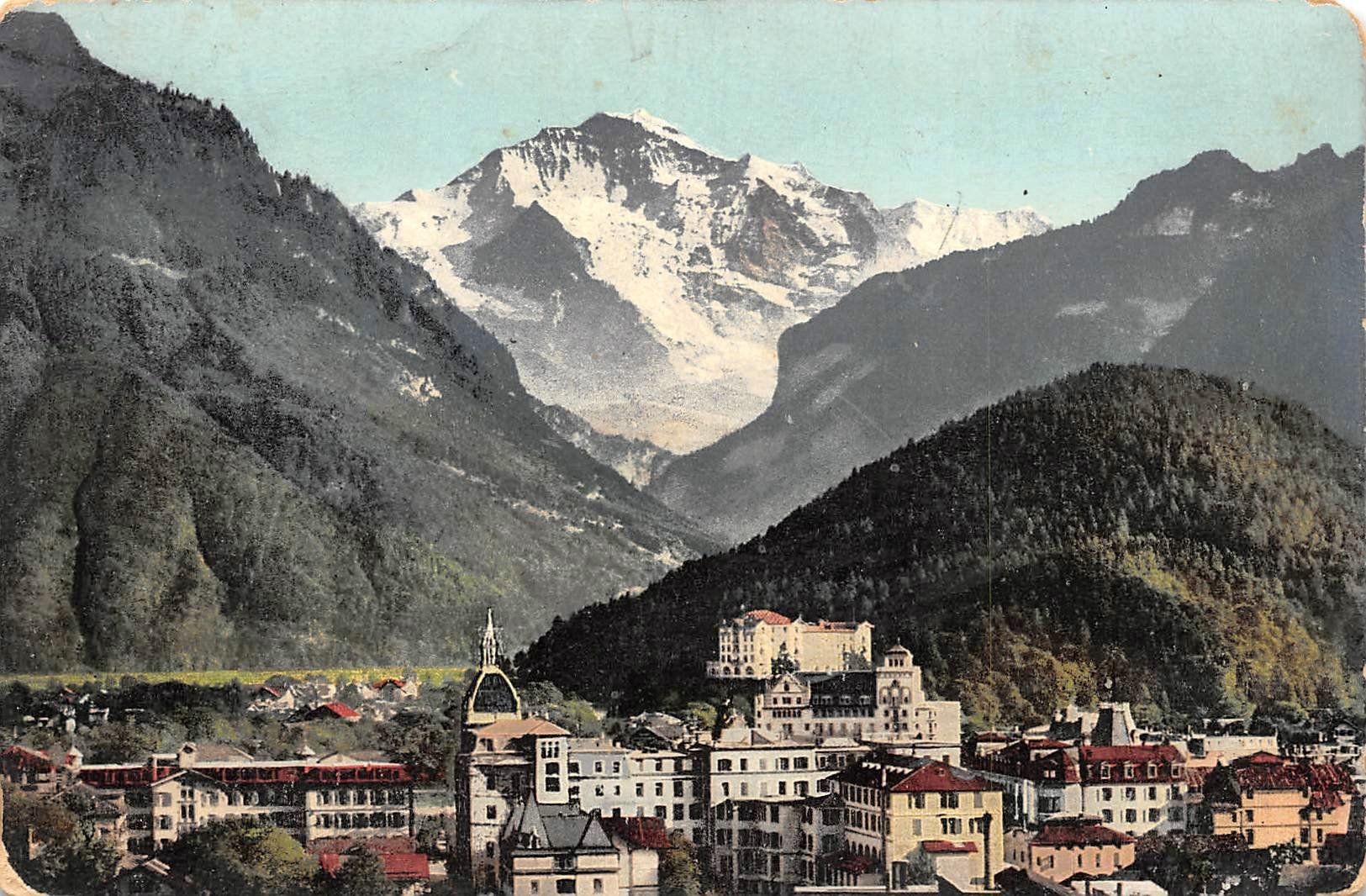 Cartoline postali: 2x Interlaken – Usato da Ottikon b.Kemptth. venduto da Neptun1974 2