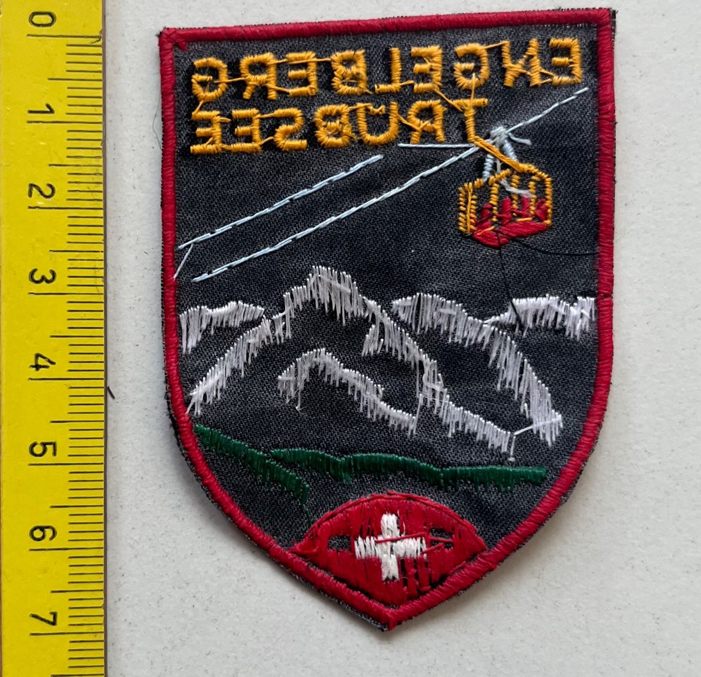Patches: ENGELBERG Trübsee, Luftseilbahn/ Stoffabzeichen vintage – Gebraucht aus Ostermundigen von DaxKarten-75 1
