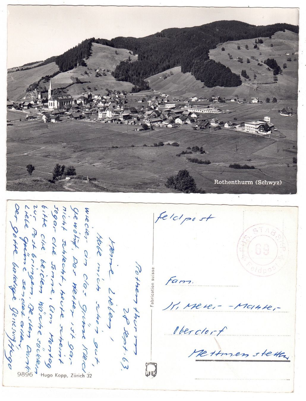 Cartoline postali: Rothenthurm – Usato da La Tour-de-Peilz venduto da amjust