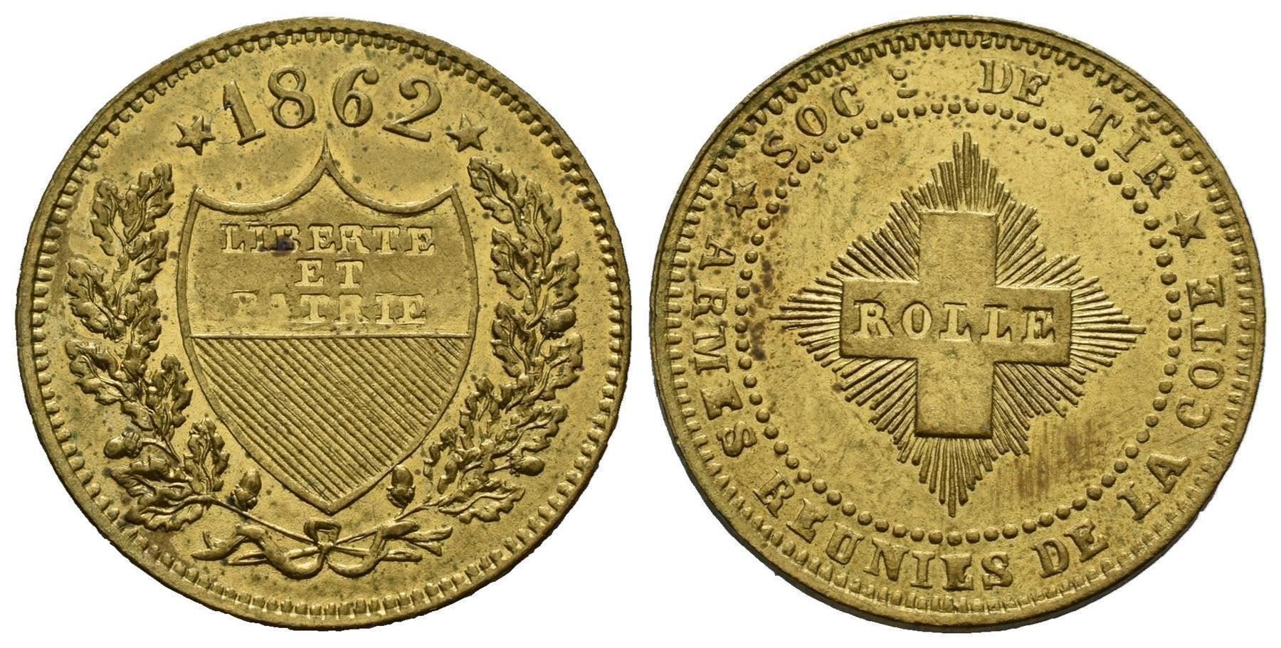 Medaglie: Schützenjeton Rolle 1862 /2964 – Usato da Trimbach venduto da Solothurn1
