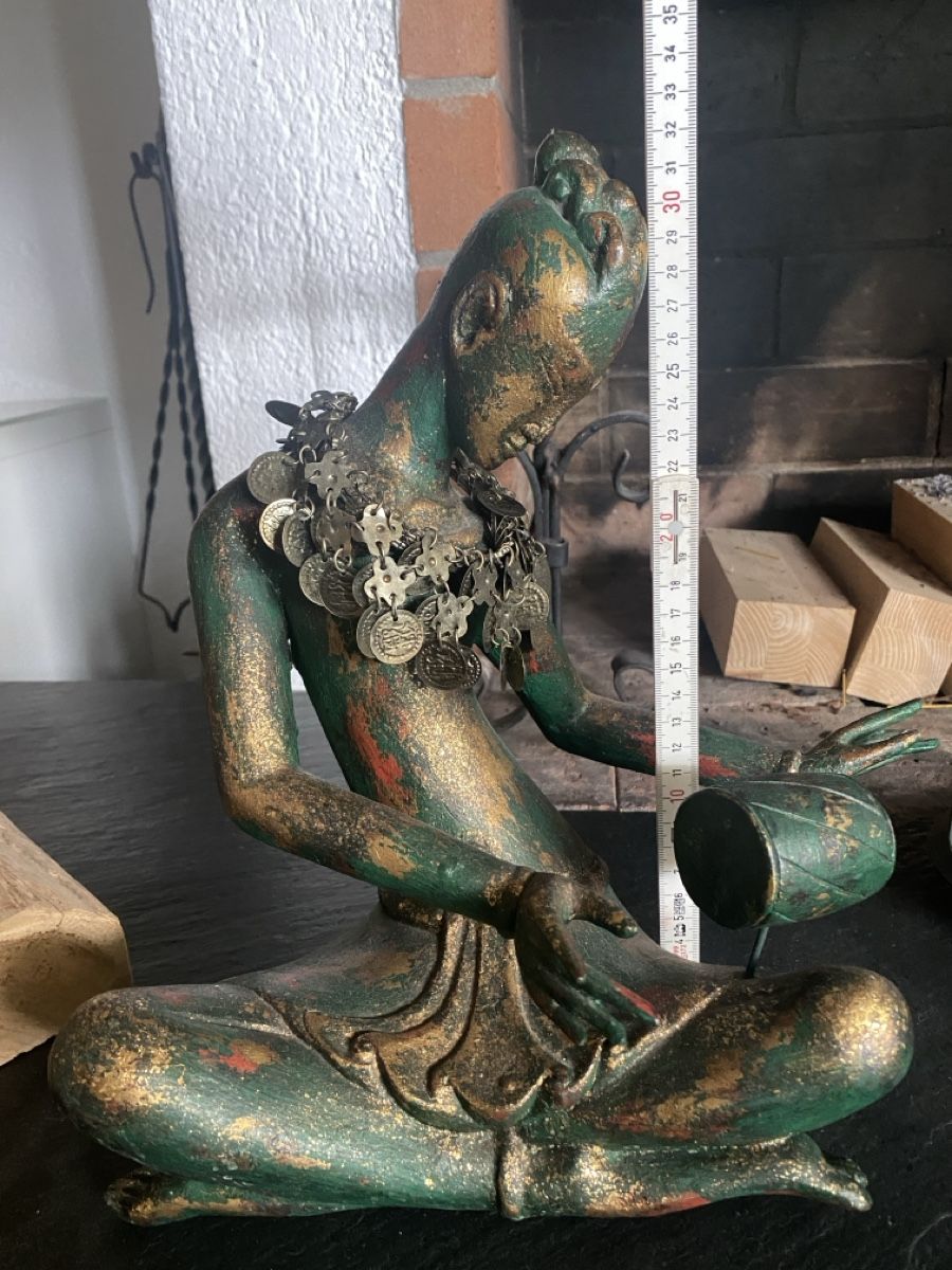 Statuette: Antike Holzfigur, grüne Patina – Usato da Niederglatt ZH venduto da neunzehn82 1