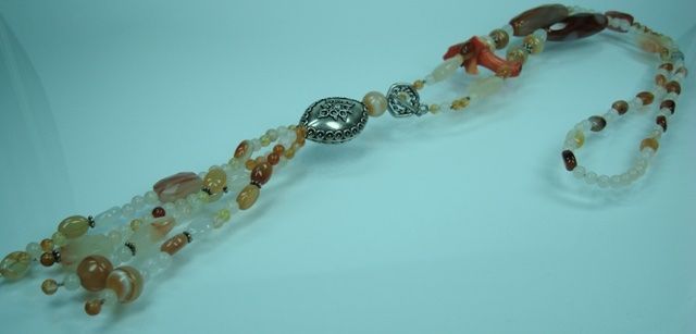 Catenine: Collier aus Karneol und Koralle – Nuovo e nell'imballaggio originale da Suhr venduto da Maxmusic2308 1