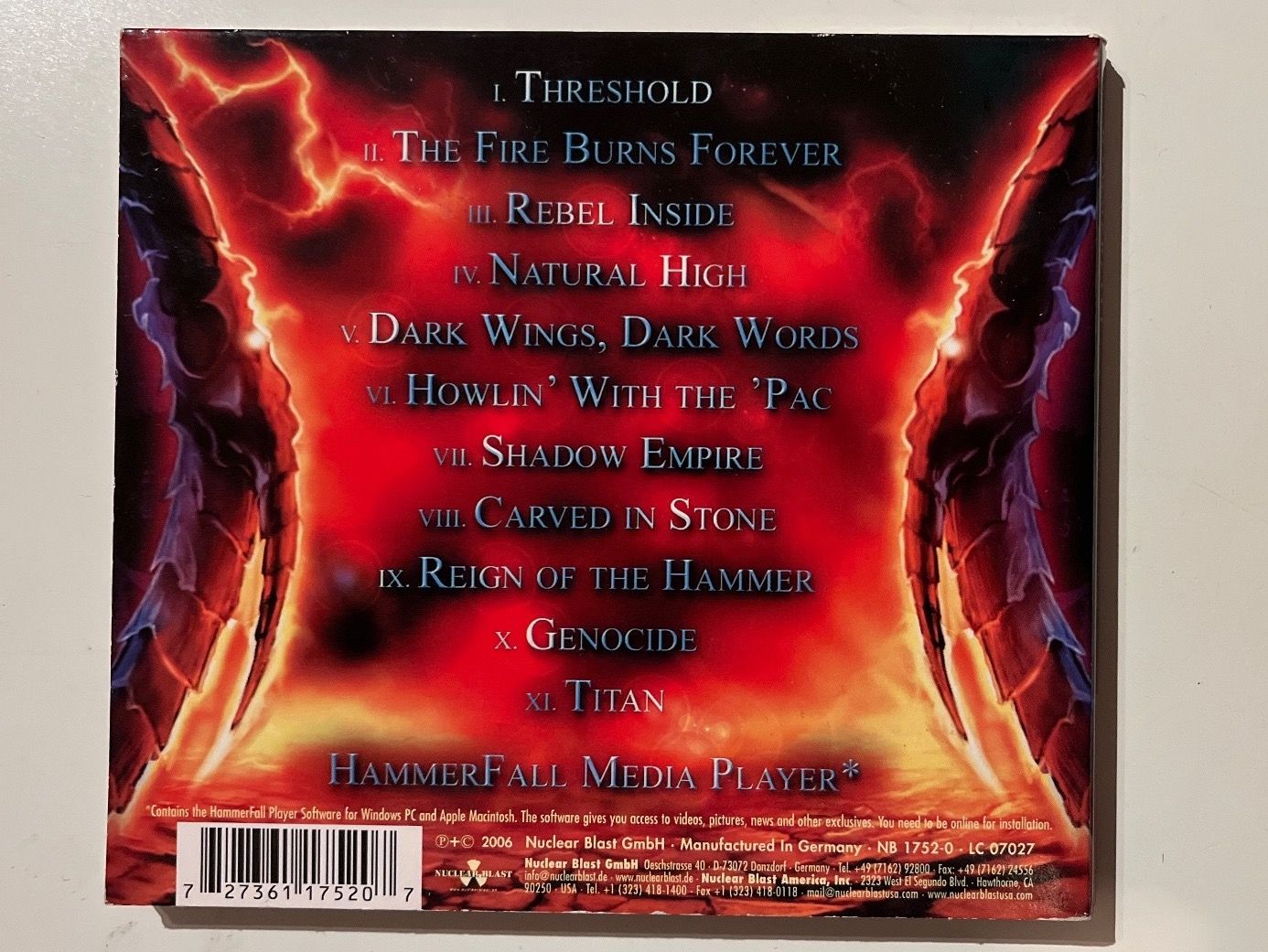 CD: Hammerfall - Threshold – Usato da Zürich venduto da Tyler1983 2