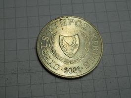 Zypern 5 Cent, 2001