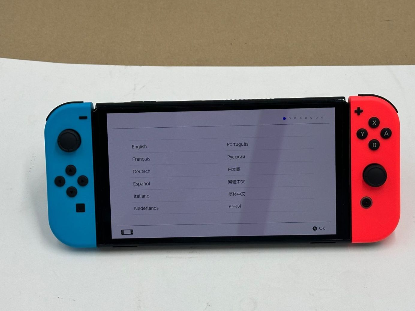 Nintendo Console: NINTENDO Switch OLED-Modell, Neon-Blau/Neon-Rot – Usato da Birmenstorf AG venduto da Distronics_SchweizAG 5
