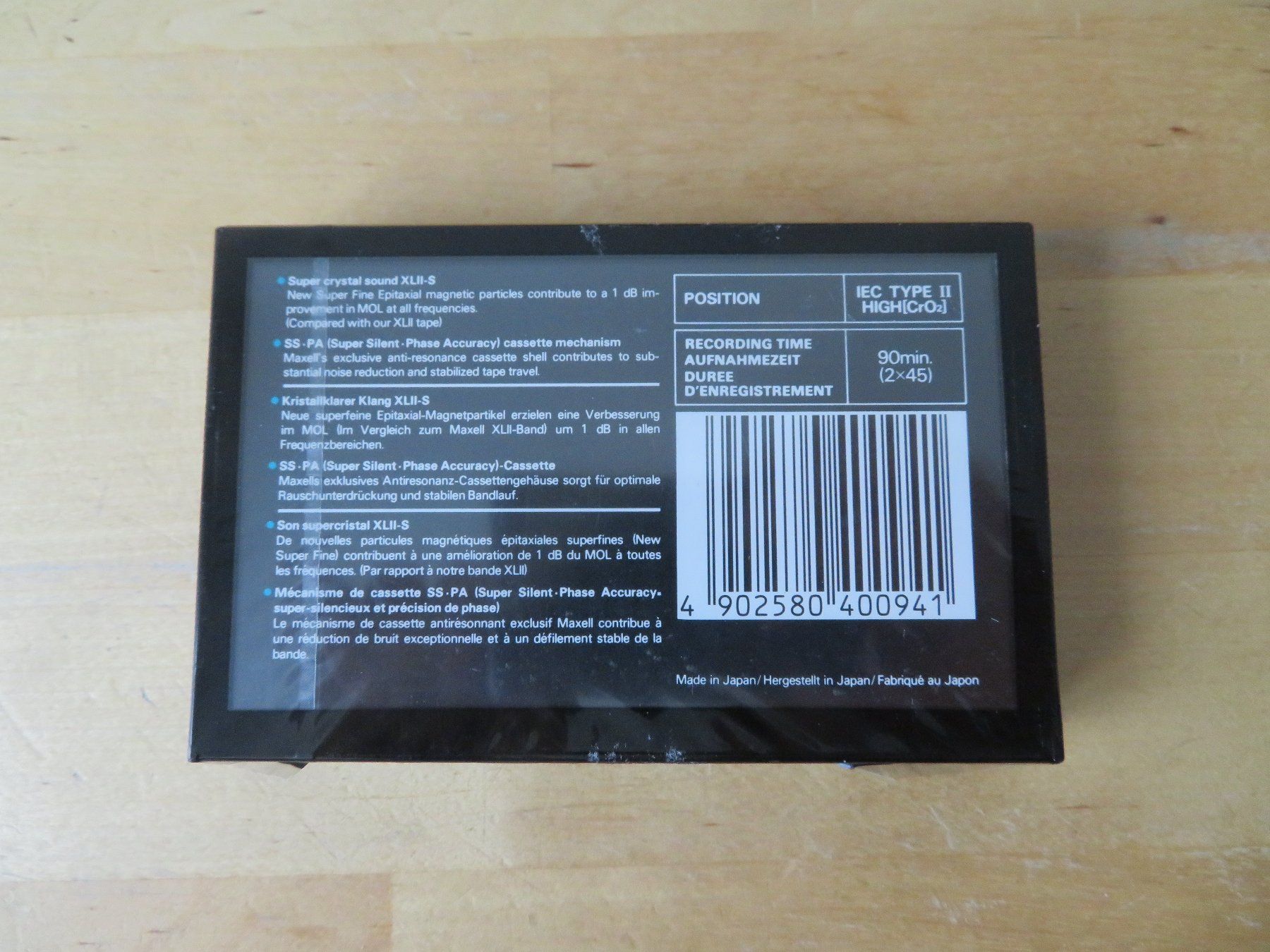 Musicassette: Leer Kassette MAXELL XLII-S 90 – Nuovo e nell'imballaggio originale da zürich venduto da Goldimmund 1
