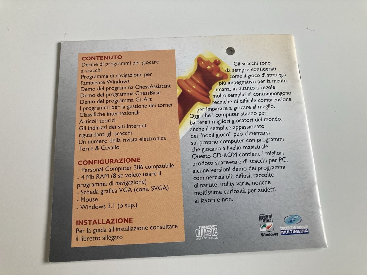 Spiele: Jeu de Société Scaccomatto - PC CD-ROM – Gebraucht aus Biel/Bienne von almercaa 1