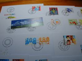 Set modernste FDC Schweiz, 2006, 18 Belege