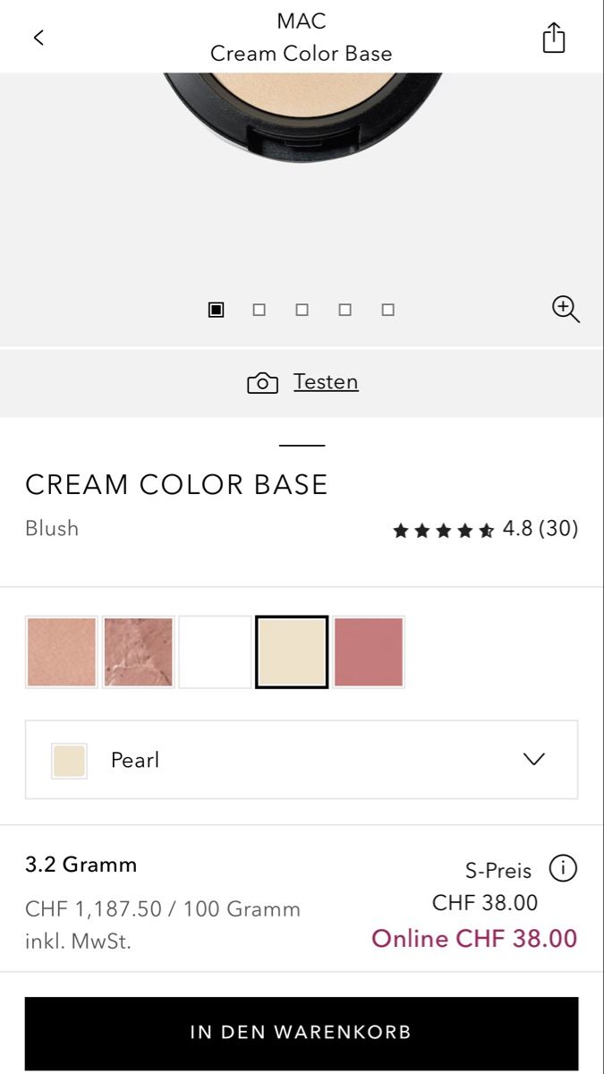 Mac Cosmetics Make-up: MAC Cream Colour Base Pearl, Allrounder,Neu! – Nuovo e nell'imballaggio originale da Zürich venduto da deruja 4
