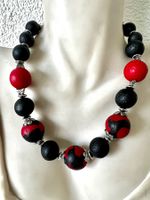 WUNDERVOLLE STATEMENT LAVA KETTE IM VERLAUF -  SCHWARZ-ROT