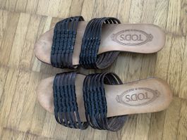 Tods leder sandalen