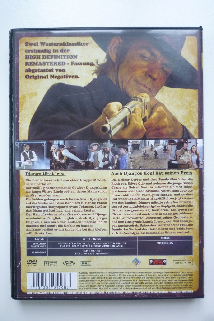 Tutti i DVDs: 2 Western Klassiker - 2x Django - 1967 - 1971 – Usato da Münchenstein venduto da antares09 1