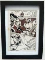 MACHINE MAN JAPAN TOEI MANGA COVER PRODUCTION ART 1990'S