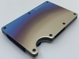 💳✨ THE SHIELD Wallet Burned Titanium mit Strap - NEU + OVP!