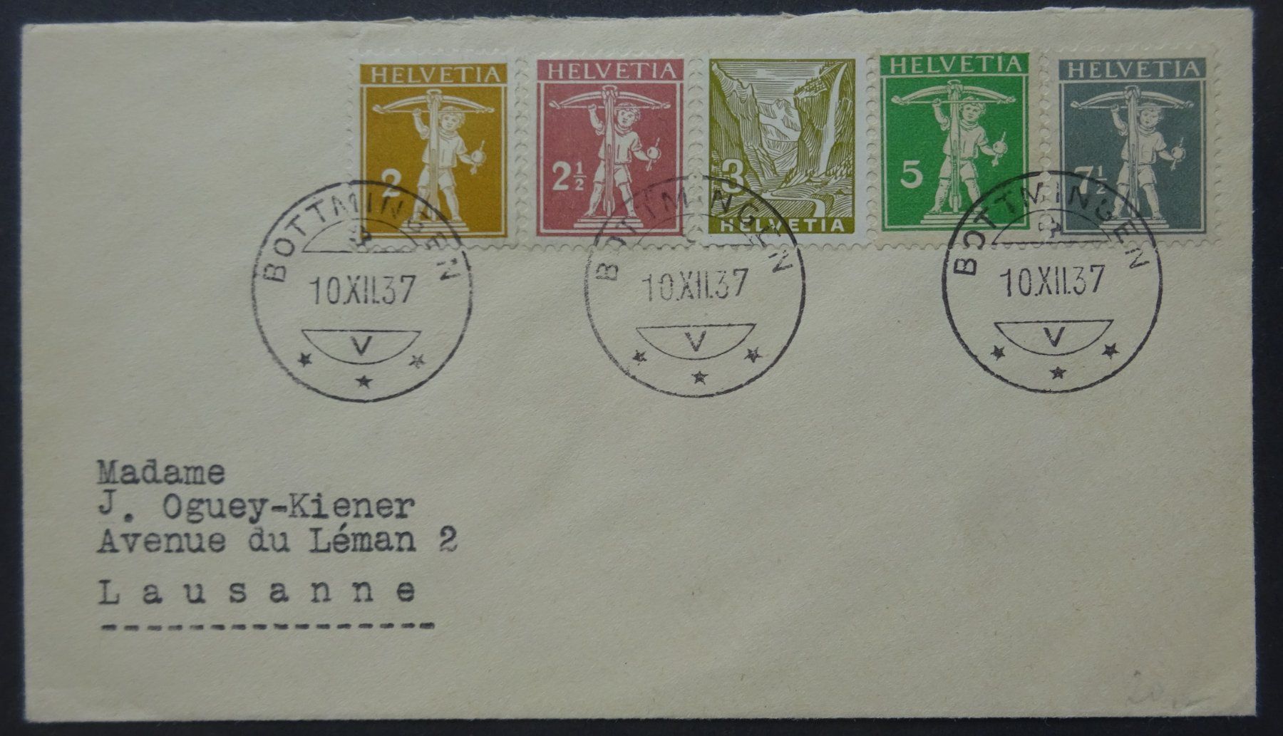 Alle Briefmarken: Luxusbrief mit Mischfrankatur – Gebraucht aus Watt von Oo2rup5
