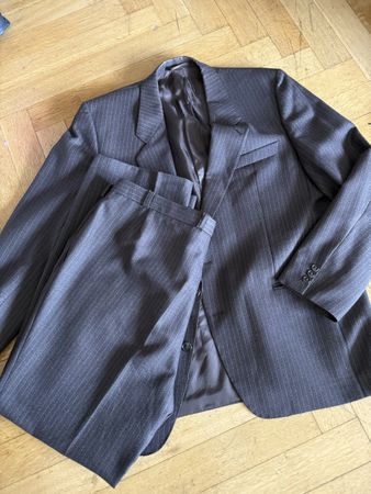 Pinstripe Suit Jacket and Trousers Size L