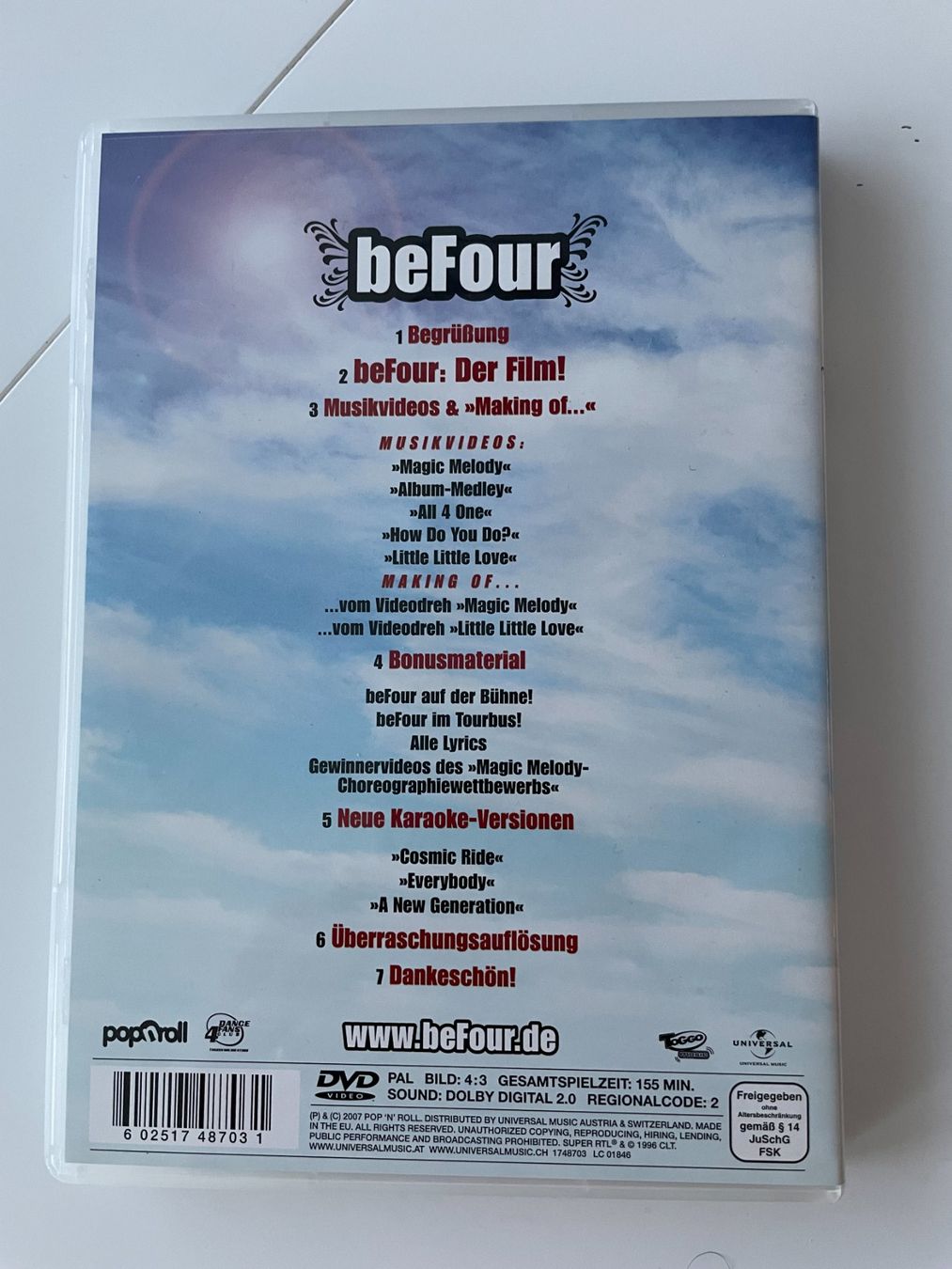 Alle DVDs: DVD "beFour All 4 one" – Gebraucht aus Lachen SZ von portbrin 1