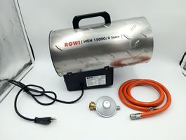 Gasheizgebläse ROWI HGH 15000/4 Inox mit Zubehör
