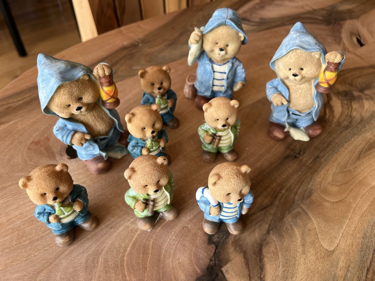 Tutte le decorazioni: 9 Bären Figuren Sommerliche Deko – Usato da Derendingen venduto da Laubfleckerli