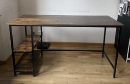 Schreibtisch mit Regal 140 x 60 x 75 cm