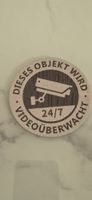Videoüberwachung Aufkleber rund 24/7 Neu 6 Stück