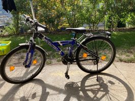 Kinder Bike Stycle blau, 20", Federung vorn, 21 Gänge