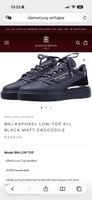 Benjamin Berner Low-Top Sneaker schwarz matt Krokodil 41