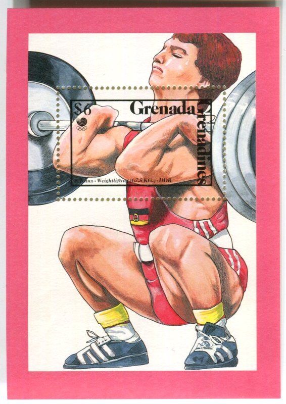 Tous les timbres: Block "Olympische Spiele". Grenada – Neuf avec emballage d'origine à Basel par Butsch5