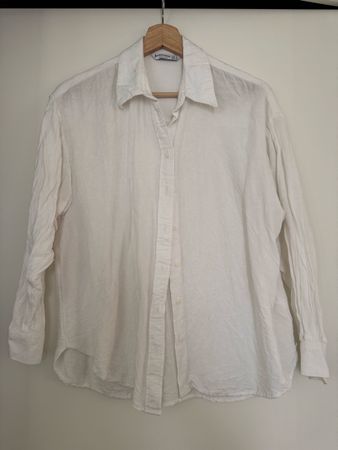 Chemisier blanc Stradivarius, taille M - Été léger!
