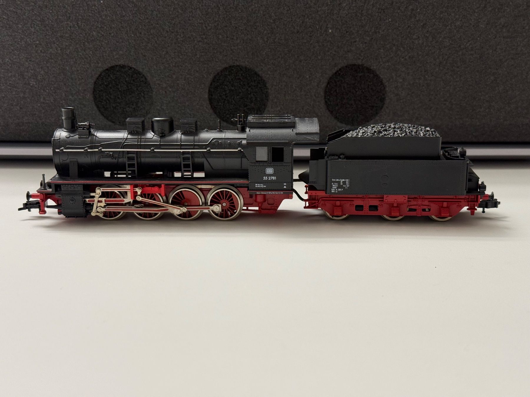 Fleischmann Modellini di ferrovie: FLM DB BR 55 Dampflok / DC HO – Usato da Jonschwil venduto da sutfra12 2