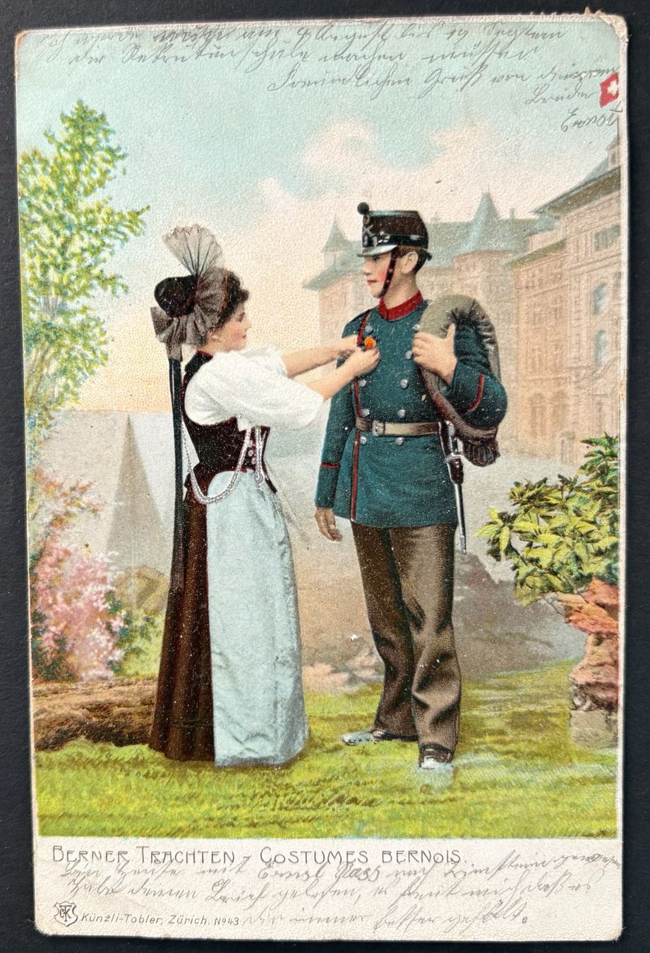 Cartoline postali: ANSICHTSKARTE BERNER TRACHTEN 1912 – Usato da Ostermundigen venduto da Wyatt-Earp