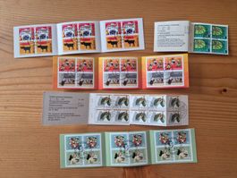 CH-PJ Briefmarkenheftli alle mit ET-Stempel Zustand gem.Bild