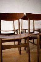 Mid Century Stühle  Danish Style  4er Set Vintage