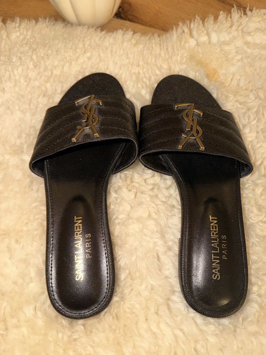 Scarpe da donna: YSL SLIDES SCHWARZ – Nuovo (secondo la descrizione) da Kloten venduto da lene2907 1