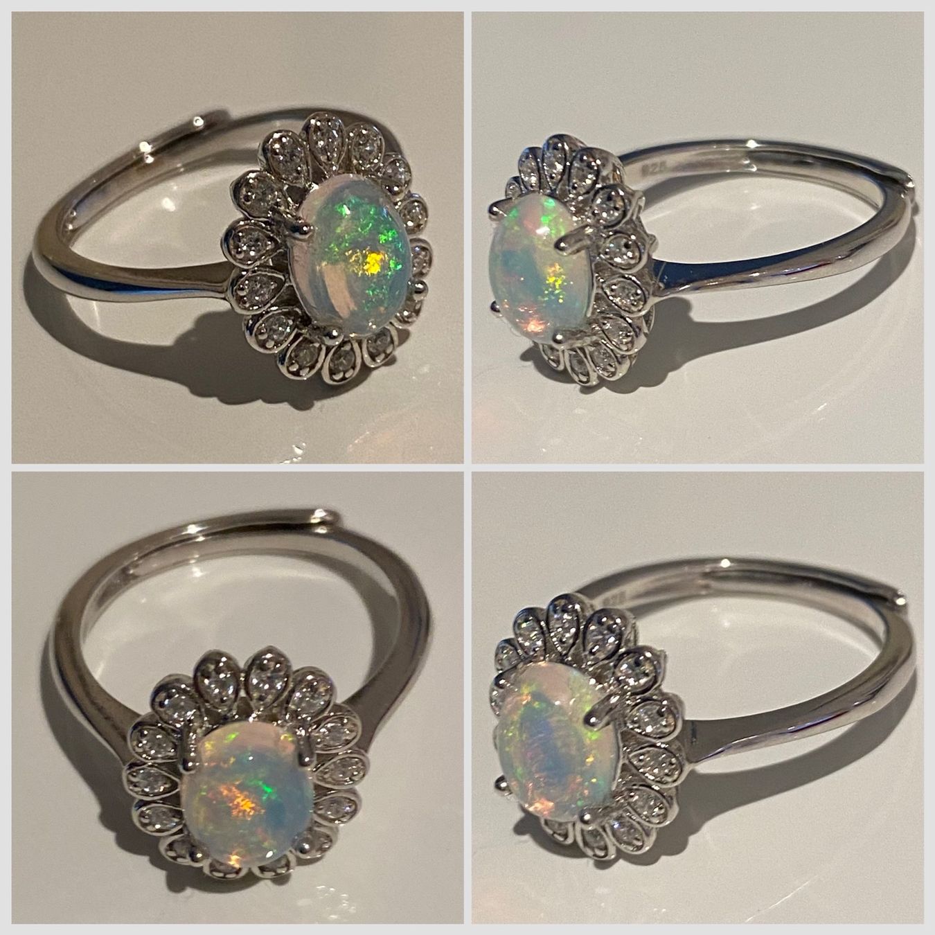 Anelli: Ring Silber 925 mit Kristall-Opal – Nuovo e nell'imballaggio originale da Matten b. Interlaken venduto da kero71 4