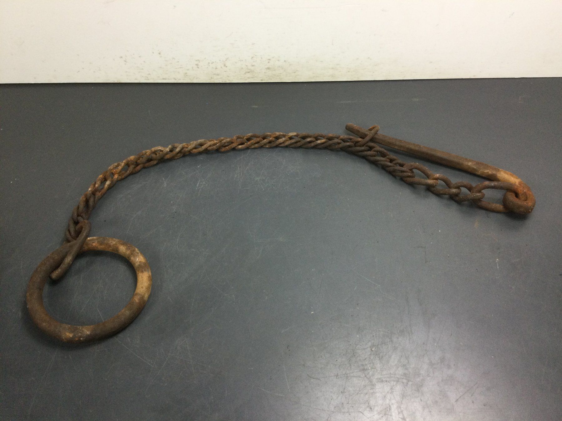 Werkzeuge: Rostige antike wunderschön geschmiedete Eisen Kette – Gebraucht aus Wangen SZ von kuriosum12 3