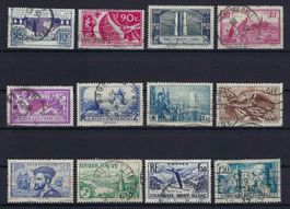 Französische Briefmarken , gute und saubere Werte gest.