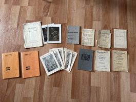 Konvolut alte Gesangsbücher, diverse Jahrgänge, Kirche