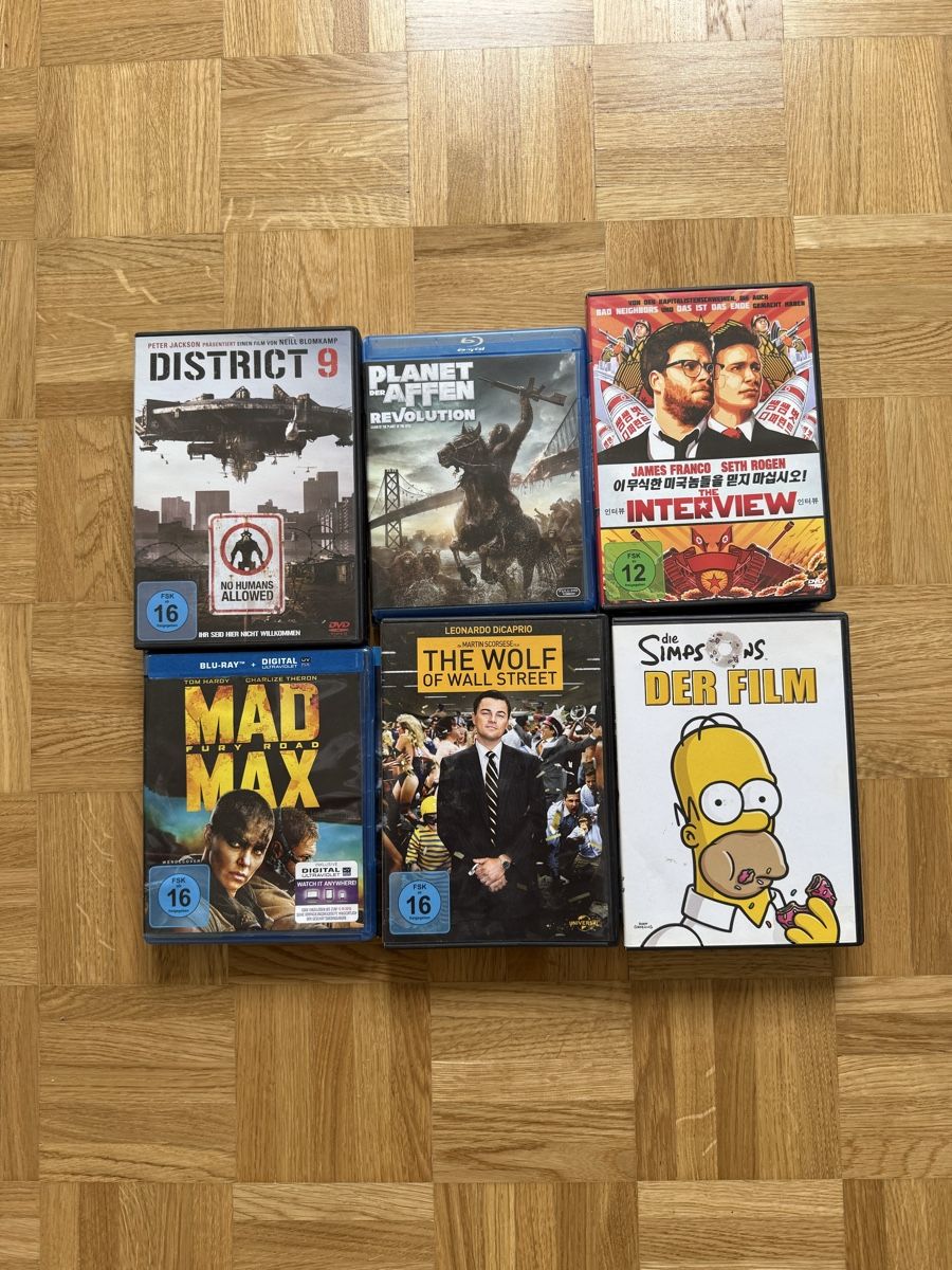 Tutti i DVDs: blu Ray DVD Sammlung – Usato da Solothurn venduto da EmanuelKummer 1