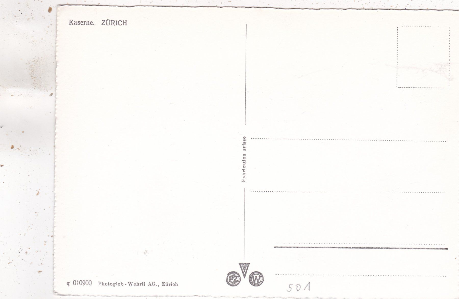 Cartoline postali: Zürich Kaserne – Usato da Herisau venduto da Lisegrat2008 1