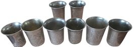 8 Silberbecher – 84 Zolotniki – Moskau, Kiew – 412 g