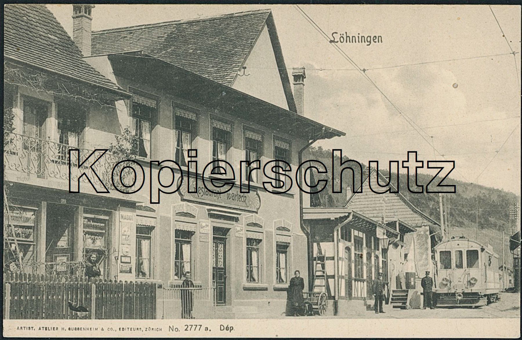 Cartoline postali: SH Löhningen - Bahnhof - Tram - Bahn StSS – Nuovo (secondo la descrizione) da Schindellegi venduto da leecollect