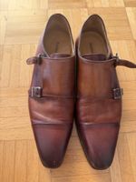 Herren Schuhe Magnanni Doppel Monk braun Grösse 43 guter Zus