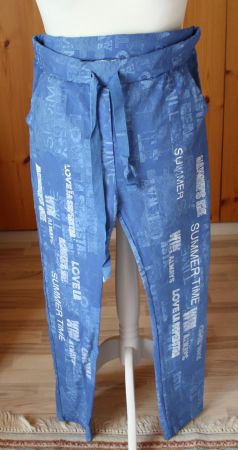 Hose Made Italy  blau - weiss Gr. XL  NEU