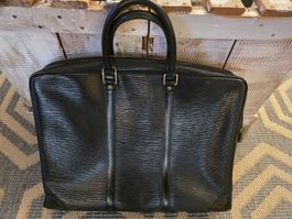 Louis Vuitton Black Epi Leather Porte-Documents Voyage Bag